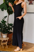 Load image into Gallery viewer, Cobblestone &amp; Cafes Jumpsuit in Black