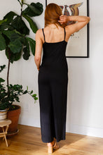 Load image into Gallery viewer, Cobblestone &amp; Cafes Jumpsuit in Black