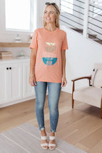 Load image into Gallery viewer, Abstract Graphic Tee in Peach