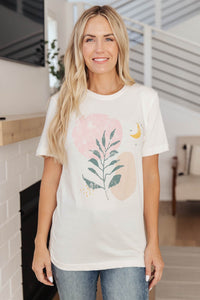 Abstract Graphic Tee in White