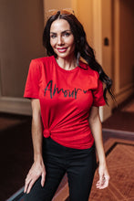 Load image into Gallery viewer, Amour Tee in Cherry Red