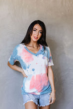 Load image into Gallery viewer, Beyond Blue Tie Dye V-Neck