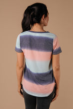 Load image into Gallery viewer, Blurred Stripes V-Neck