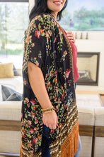 Load image into Gallery viewer, Can&#39;t Look Away Floral Fringe Kimono