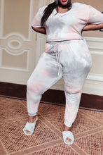 Load image into Gallery viewer, Cloud 9 Tie Dye Joggers in Peach