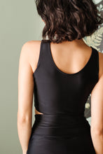 Load image into Gallery viewer, Come Sail Away Swim Top In Black