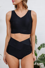 Load image into Gallery viewer, Come Sail Away Swim Bottoms In Black
