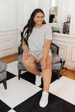 Load image into Gallery viewer, Cozy In Stripes Shorts in Gray