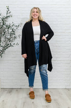 Load image into Gallery viewer, Ever Soft Cascade Cardigan With Pockets In Black
