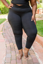Load image into Gallery viewer, Feel The Groove Cross Front Leggings In Black