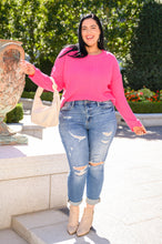Load image into Gallery viewer, First Meeting Scallop Hem Sweater In Hot Pink
