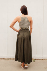 Get Away Maxi Skirt in Olive