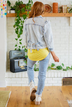Load image into Gallery viewer, Hello Lovely Quarter Sleeve Denim Jacket