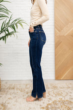 Load image into Gallery viewer, High Waist Slit Hem BootCut Jeans