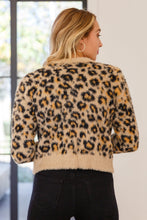 Load image into Gallery viewer, Kimberly Fuzzy Animal Print Cardigan