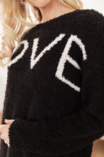 Load image into Gallery viewer, Knit Your Love Sweater in Black