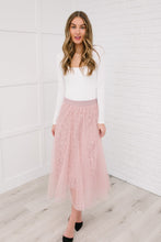 Load image into Gallery viewer, Layered In Lace Skirt In Blush