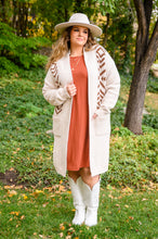 Load image into Gallery viewer, Lead The Way Western Cardigan In Cream