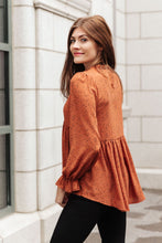 Load image into Gallery viewer, Madeline Polkadot Top in Camel