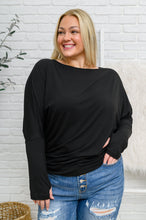 Load image into Gallery viewer, Olyvia Long Sleeve Top In Black