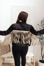 Load image into Gallery viewer, On The Fringe Jacket in Ash Black