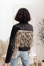 Load image into Gallery viewer, On The Fringe Jacket in Ash Black