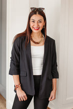 Load image into Gallery viewer, Ready for Takeoff Blazer in Black