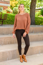 Load image into Gallery viewer, Seasonal Shift Long Sleeve Knit Sweater In Toffee