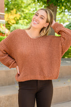 Load image into Gallery viewer, Seasonal Shift Long Sleeve Knit Sweater In Toffee