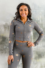 Load image into Gallery viewer, Shine Like A Star Zip Up Workout Jacket