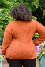 Load image into Gallery viewer, Sierra Long Sleeve Eyelash Sweater Knit Top In Rust