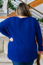Load image into Gallery viewer, Stay The Night Waffle V-Neck Sweater