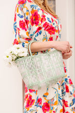 Load image into Gallery viewer, Sunny Days Woven Tote in Mint