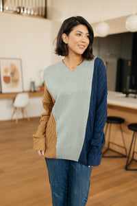 A Sweater With Colors in Mint