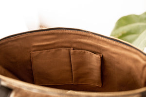 Abilene Cowhide Bag in Brown Long Hide