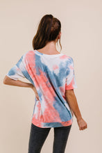 Load image into Gallery viewer, Beyond Blue Tie Dye V-Neck