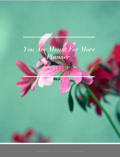 You Are Meant For More  - 60 Day Planner with Journal Prompts & Daily Affirmations