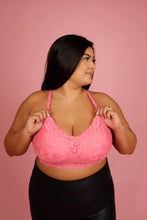 Load image into Gallery viewer, PREORDER: Juniper Lace Bralette in Pink