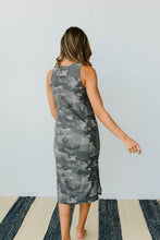Load image into Gallery viewer, Minimum Exposure Camo Midi Dress
